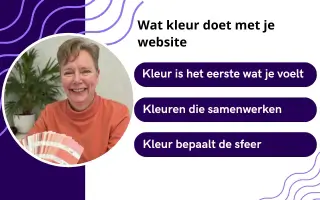 Welke kleuren kies je voor je website?
