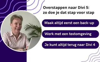 Overstappen naar Divi 5: zo doe je dat stap voor stap