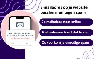 E-mailadres op je website beschermen tegen spam